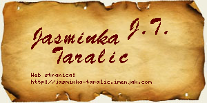 Jasminka Taralić vizit kartica